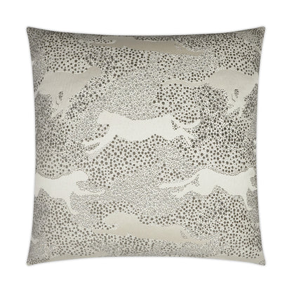 D.V. KAP HOME   24" x 24" Jaglion Pillow - Smoke Novelty, Glam    - 3629-S-2424