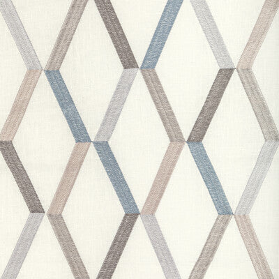 KRAVET DESIGN EMBROIDERY GEOMETRIC GREY,SILVER,BEIGE   - 36316.1611.0