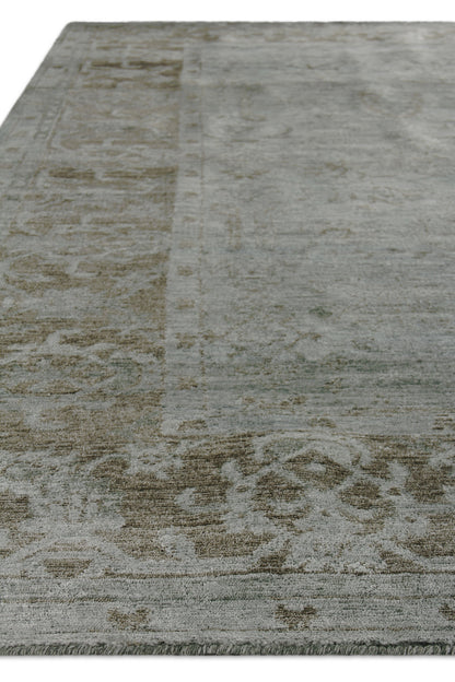 EXQUISITE RUGS OUTLET  Antique'd Silk Indoor Hand Knotted    - 3632-6'6"X10'6"