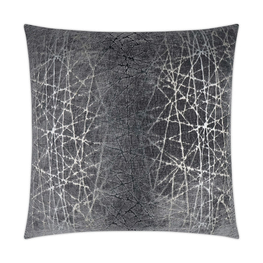 D.V. KAP HOME   24" x 24" Questa Pillow - Caviar Glam, Abstract, Transitional    - 3633-C-2424