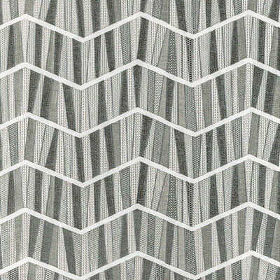 KRAVET COUTURE EMBROIDERY GEOMETRIC GREY,WHITE,GREY   - 36352.11.0