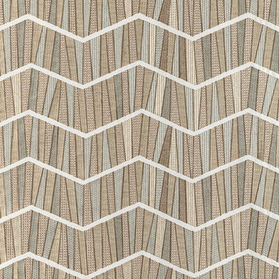 KRAVET COUTURE EMBROIDERY GEOMETRIC CAMEL,LIGHT GREY,IVORY   - 36352.16.0