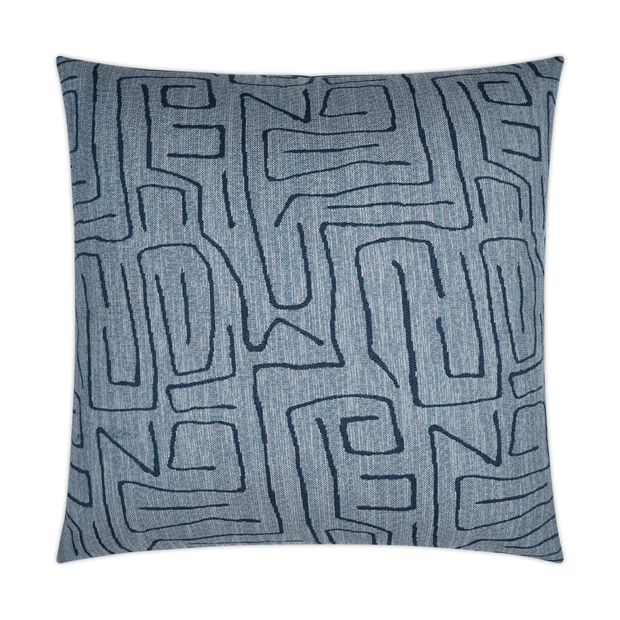 D.V. KAP HOME   24" x 24" Novato Pillow - Indigo Modern, Abstract    - 3636-I-2424