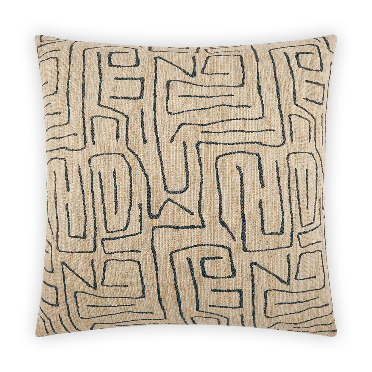 D.V. KAP HOME   24" x 24" Novato Pillow - Jute Modern, Abstract    - 3636-J-2424