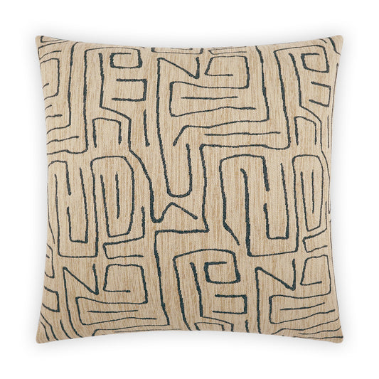 D.V. KAP HOME   24" x 24" Novato Pillow - Jute Modern, Abstract    - 3636-J-2424