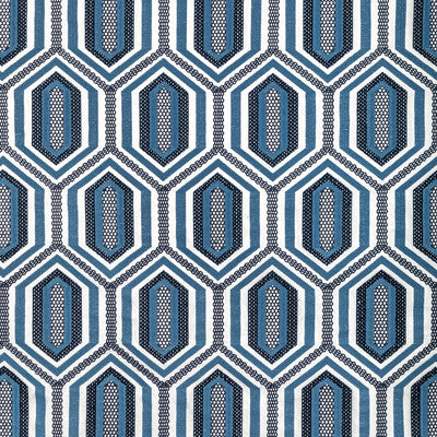 KRAVET COUTURE EMBROIDERY GEOMETRIC BLUE,DARK BLUE,BLUE   - 36368.51.0