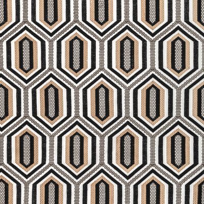 KRAVET COUTURE EMBROIDERY GEOMETRIC BEIGE,BLACK,BLACK   - 36368.816.0