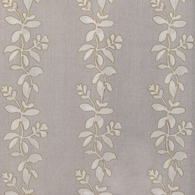 KRAVET COUTURE EMBROIDERY BOTANICAL & FLORAL GREY,WHITE,GREY   - 36380.1101.0