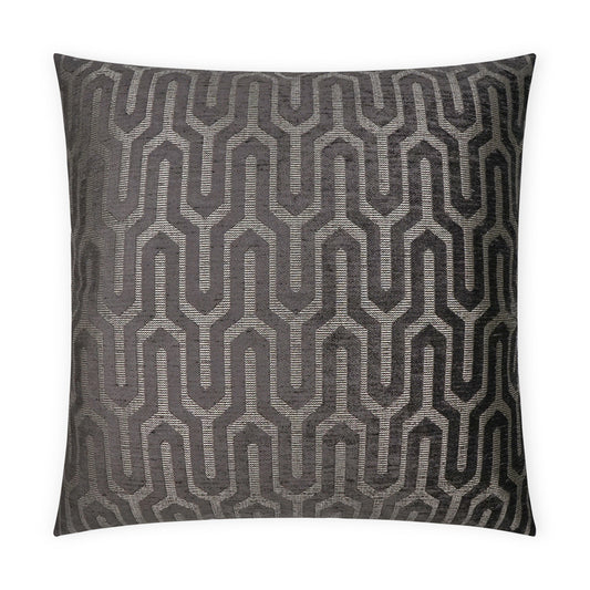 D.V. KAP HOME   24" x 24" Moda Pillow - Charcoal Global    - 3640-C-2424