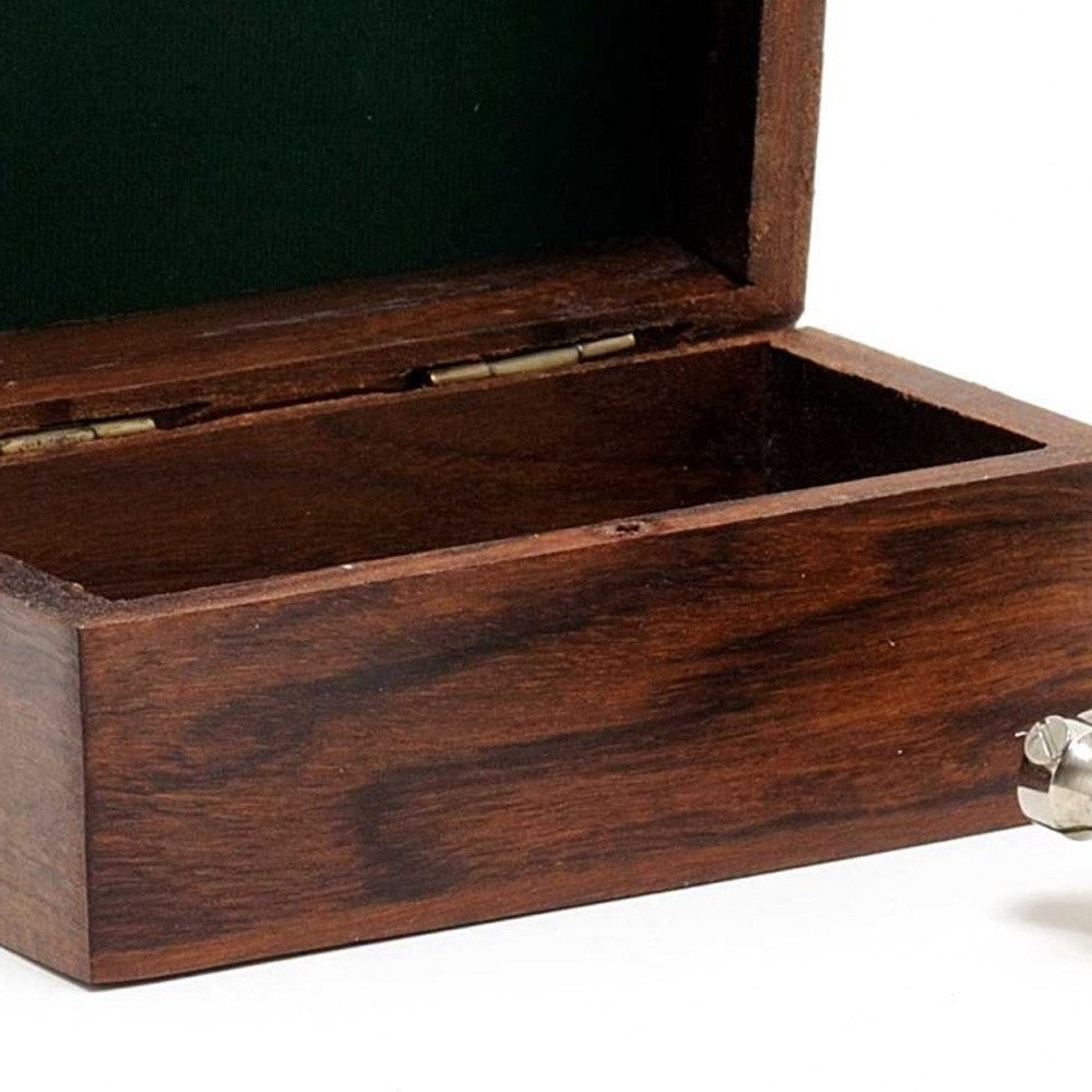 Elegant Mother Of Pearl Opera Glasses In Wood Storage Box