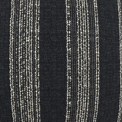 D.V. KAP HOME   24" x 24" Farkle Pillow - Black Global, Stripes    - 3644-B-2424