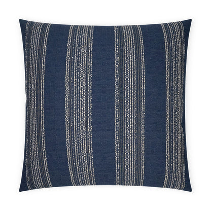 D.V. KAP HOME   24" x 24" Farkle Pillow - Navy Global    - 3644-N-2424