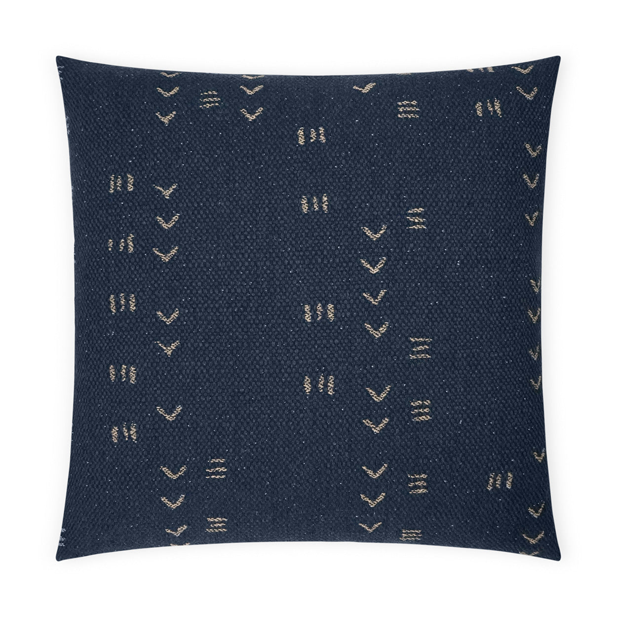 D.V. KAP HOME   24" x 24" Ollie Pillow - Navy Global    - 3645-N-2424