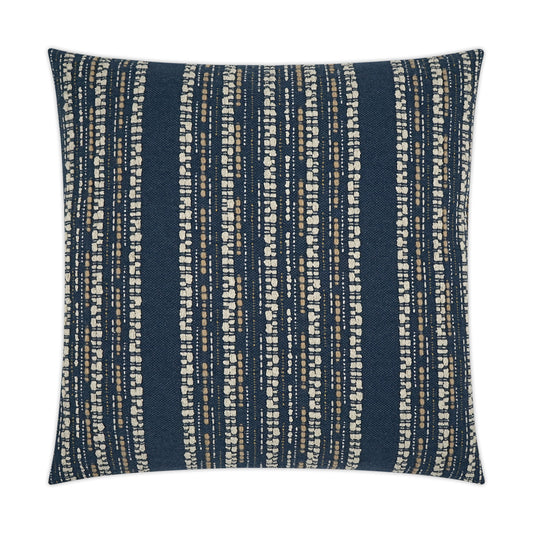 D.V. KAP HOME   24" x 24" Kyra Pillow - Navy Global    - 3649-N-2424