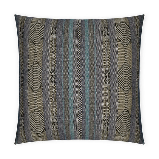 D.V. KAP HOME   24" x 24" Hours Pillow - Navy Global    - 3651-N-2424