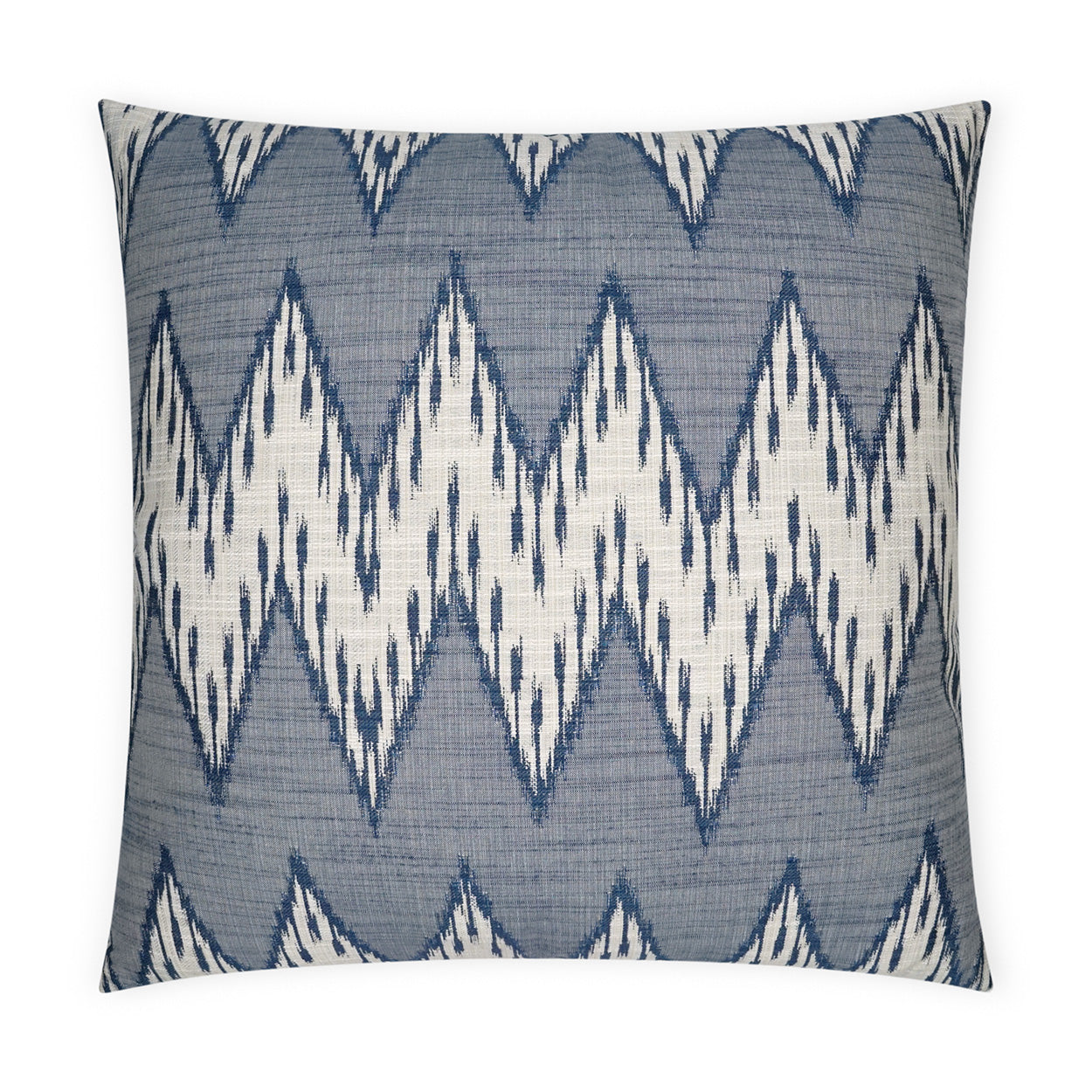 D.V. KAP HOME   24" x 24" Caccini Pillow - Indigo Global, Chevron    - 3653-I-2424