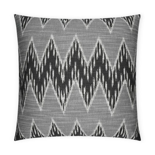 D.V. KAP HOME   24" x 24" Caccini Pillow - Tuxedo Global, Chevron    - 3653-T-2424
