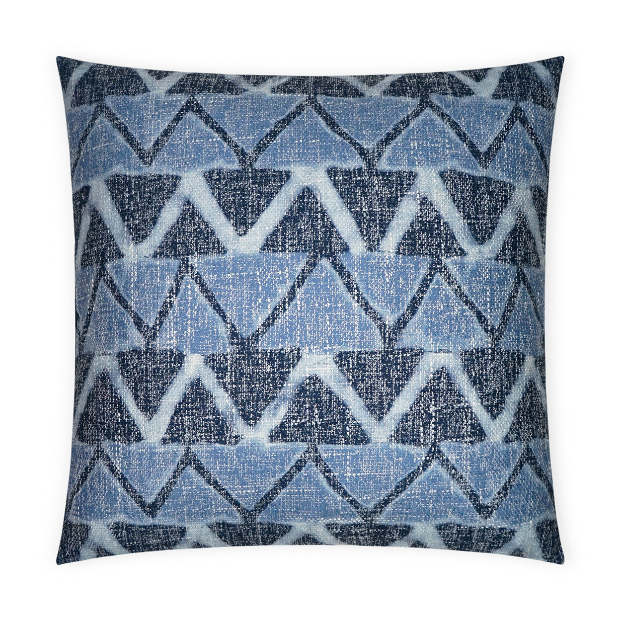D.V. KAP HOME   24" x 24" Farahan Pillow - Indigo Global, Chevron    - 3654-I-2424