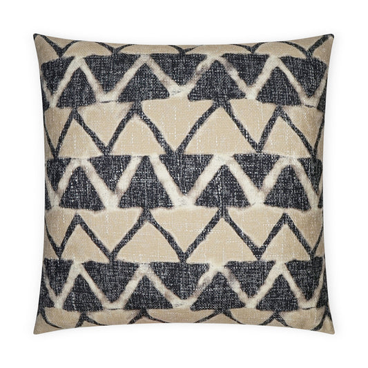 D.V. KAP HOME   24" x 24" Farahan Pillow - Night Global, Chevron    - 3654-N-2424