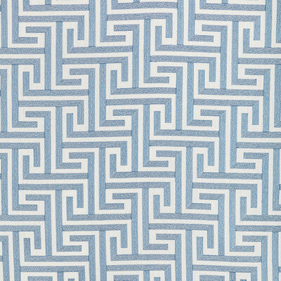 KRAVET BASICS EMBROIDERY GEOMETRIC BLUE,LIGHT BLUE,   - 36545.155.0