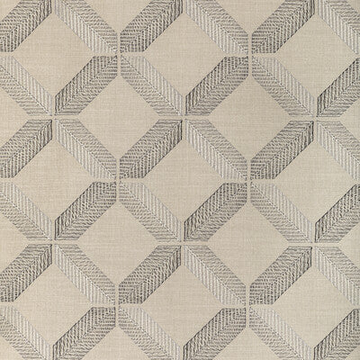 KRAVET BASICS EMBROIDERY GEOMETRIC BLACK,TAUPE,BEIGE   - 36553.1611.0