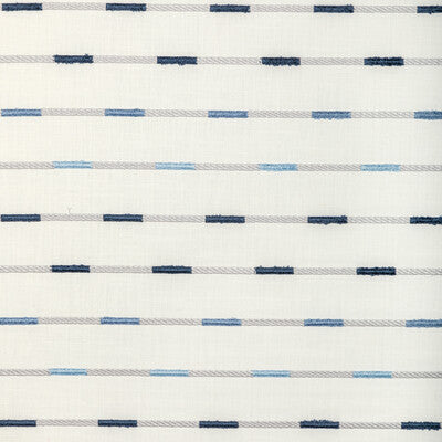 KRAVET BASICS EMBROIDERY STRIPES BLUE,LIGHT BLUE,GREY   - 36555.155.0