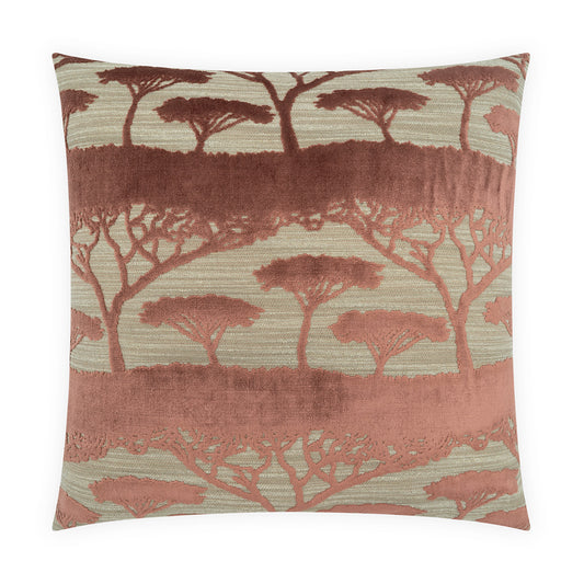 D.V. KAP HOME   24" x 24" Raintree Pillow - Rose Transitional, Floral    - 3657-R-2424