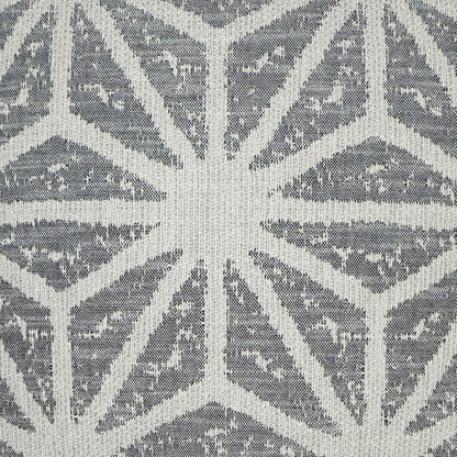 D.V. KAP HOME   24" x 24" Solazzo Pillow - Charcoal Geometrical, Modern    - 3660-C-2424