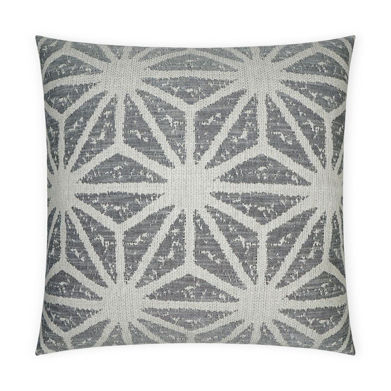 D.V. KAP HOME   24" x 24" Solazzo Pillow - Charcoal Geometrical, Modern    - 3660-C-2424
