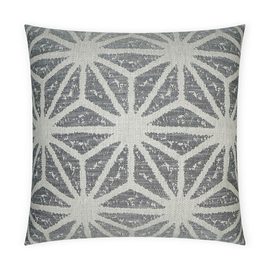 D.V. KAP HOME   24" x 24" Solazzo Pillow - Charcoal Geometrical, Modern    - 3660-C-2424