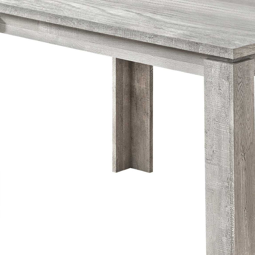 47" Gray Dining Table