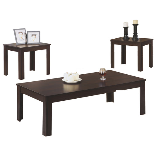 Set of Three 44" Espresso Coffee Table