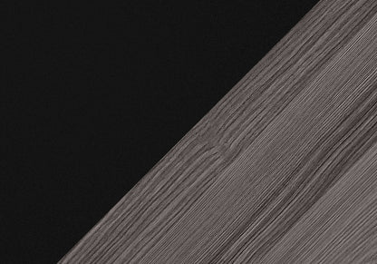 Set of Three 42" Gray And Black Coffee Table With Shelf