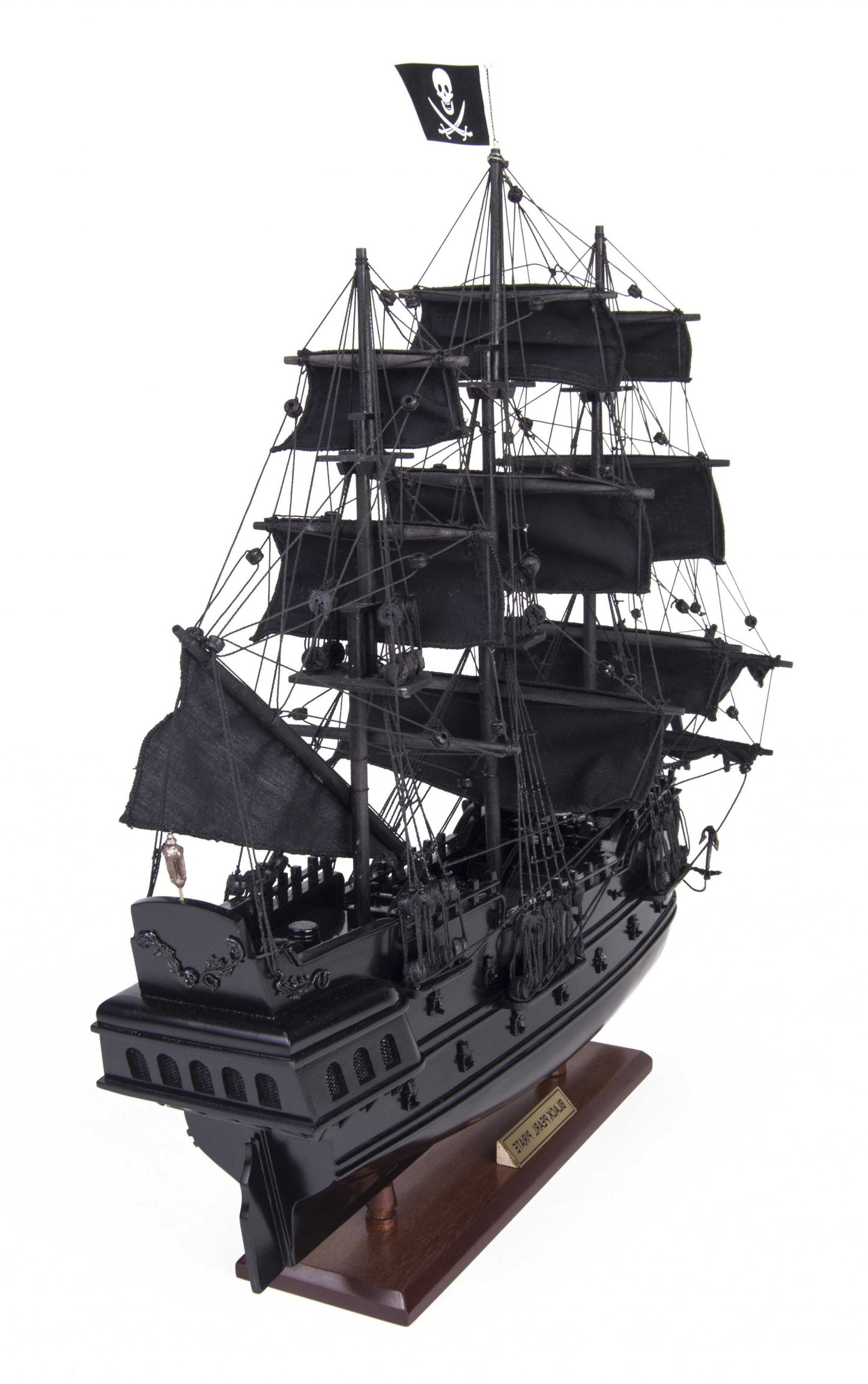 6.5" X 20" X 19"Black Pearl Pirate Ship