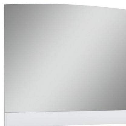 45" White Wood Framed Mounted Dresser Mirror