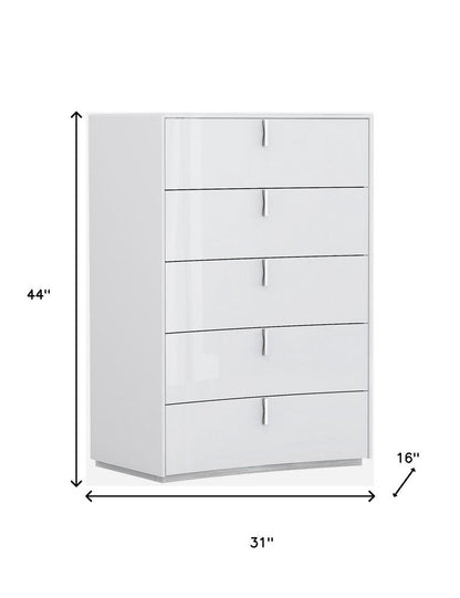 31 X 16" X 44" White  Chest