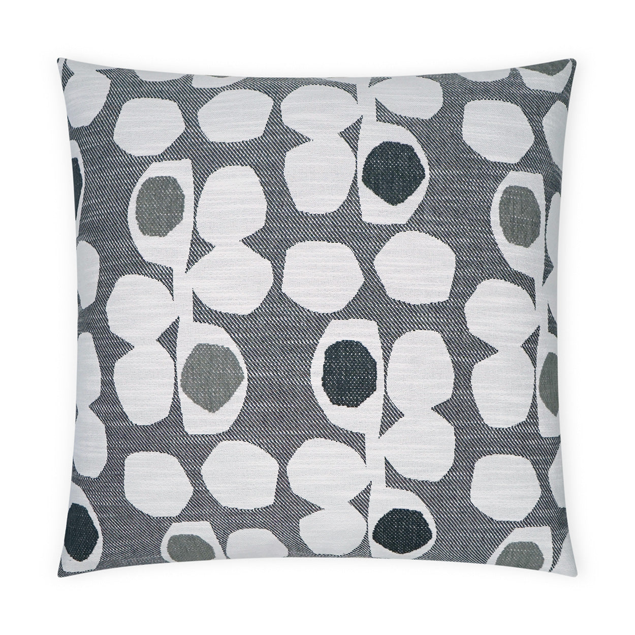 D.V. KAP HOME   24" x 24" Caprioni Pillow - Tuxedo Abstract, Modern    - 3665-T-2424