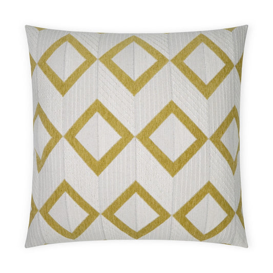 D.V. KAP HOME   24" x 24" Dublin Pillow - Citron Geometric, Modern    - 3667-C-2424