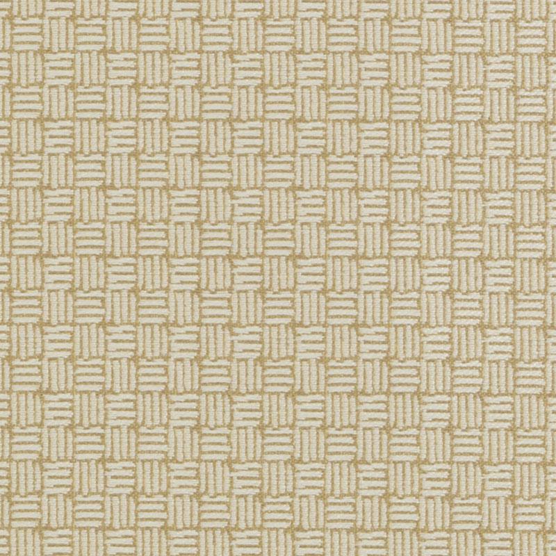 Beige basket-weave fabric texture with interlaced strips forming small square blocks; warm upholstery look.