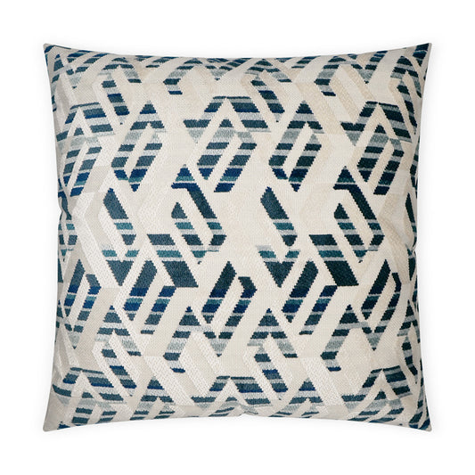 D.V. KAP HOME   24" x 24" Rubicon Pillow - Marine Modern, Geometric    - 3670-M-2424