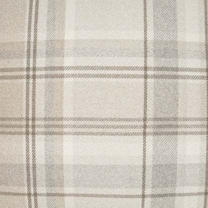 D.V. KAP HOME   24" x 24" Tartan Pillow - Buff Plaid - Check, Traditional, Farmhouse    - 3671-B-2424