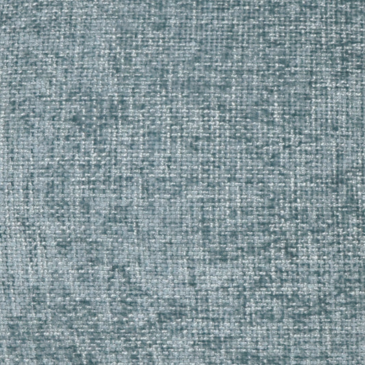 Teal-blue heathered woven fabric texture, durable upholstery material for sofas or cushions.