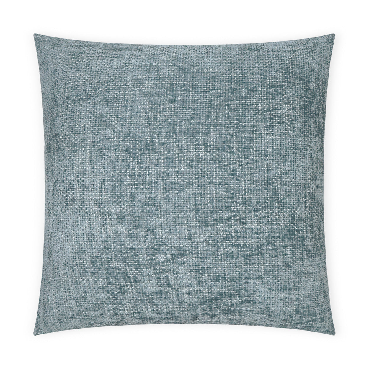 D.V. KAP HOME   24" x 24" Norse Pillow - Blue Solid, Textured, Transitional    - 3674-B-2424