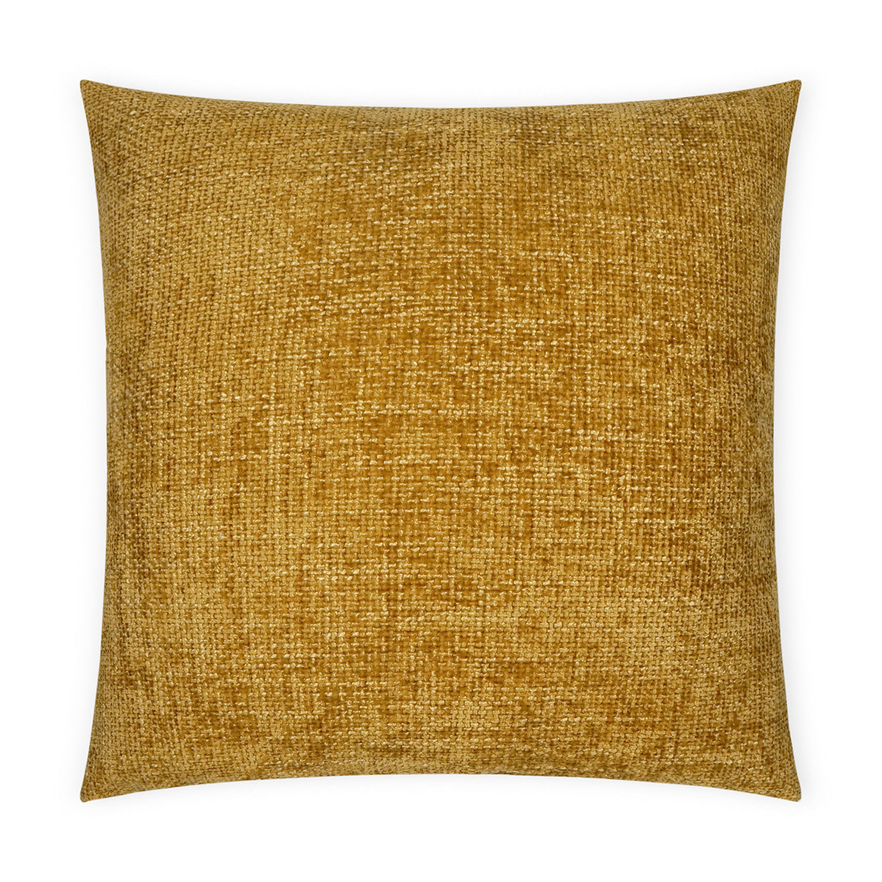 D.V. KAP HOME   24" x 24" Norse Pillow - Gold Solid, Textured, Transitional    - 3674-G-2424