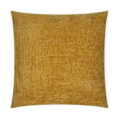 D.V. KAP HOME   24" x 24" Norse Pillow - Gold Solid, Textured, Transitional    - 3674-G-2424