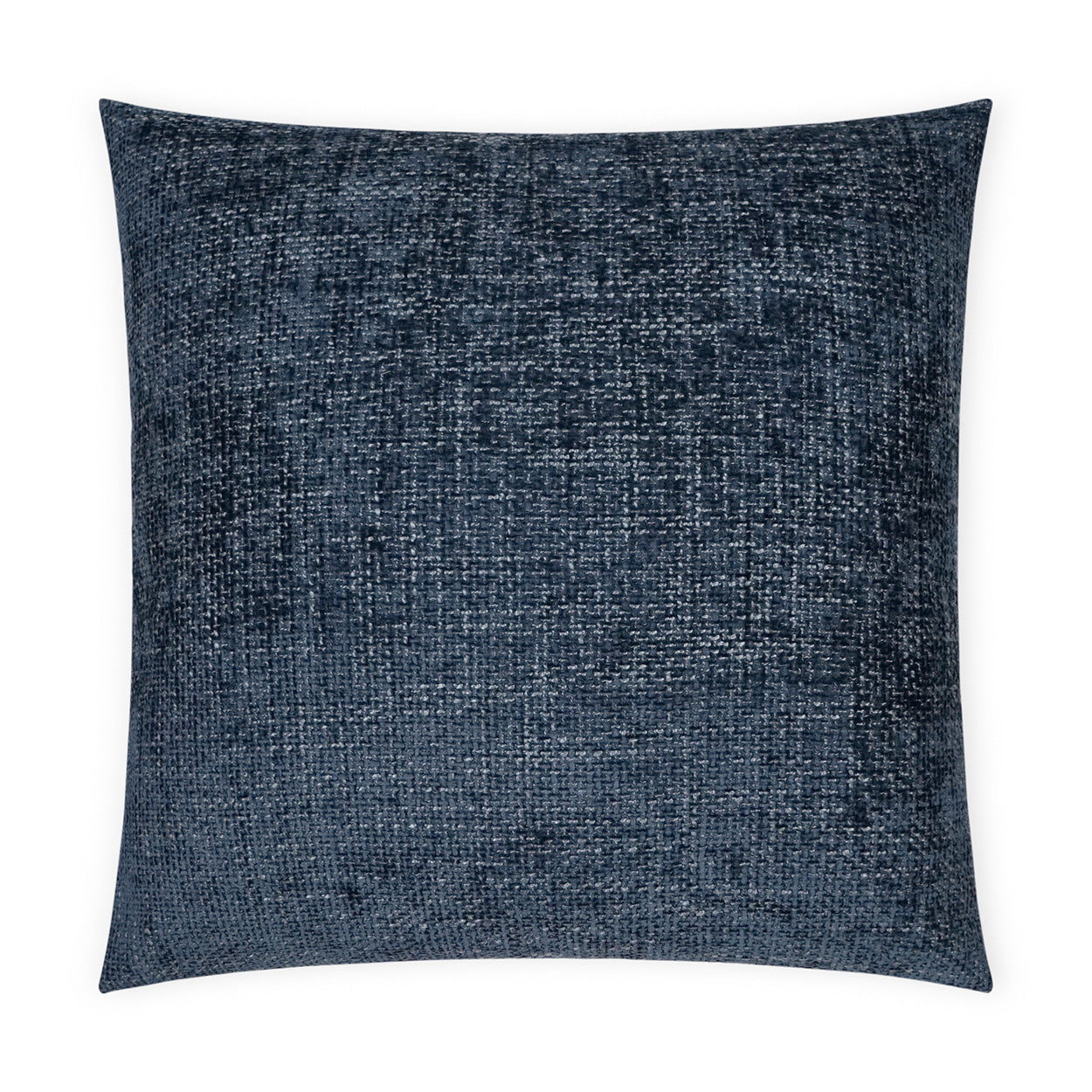 D.V. KAP HOME   24" x 24" Norse Pillow - Indigo Solid, Textured, Transitional    - 3674-I-2424
