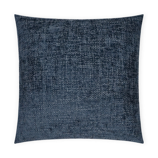 D.V. KAP HOME   24" x 24" Norse Pillow - Indigo Solid, Textured, Transitional    - 3674-I-2424