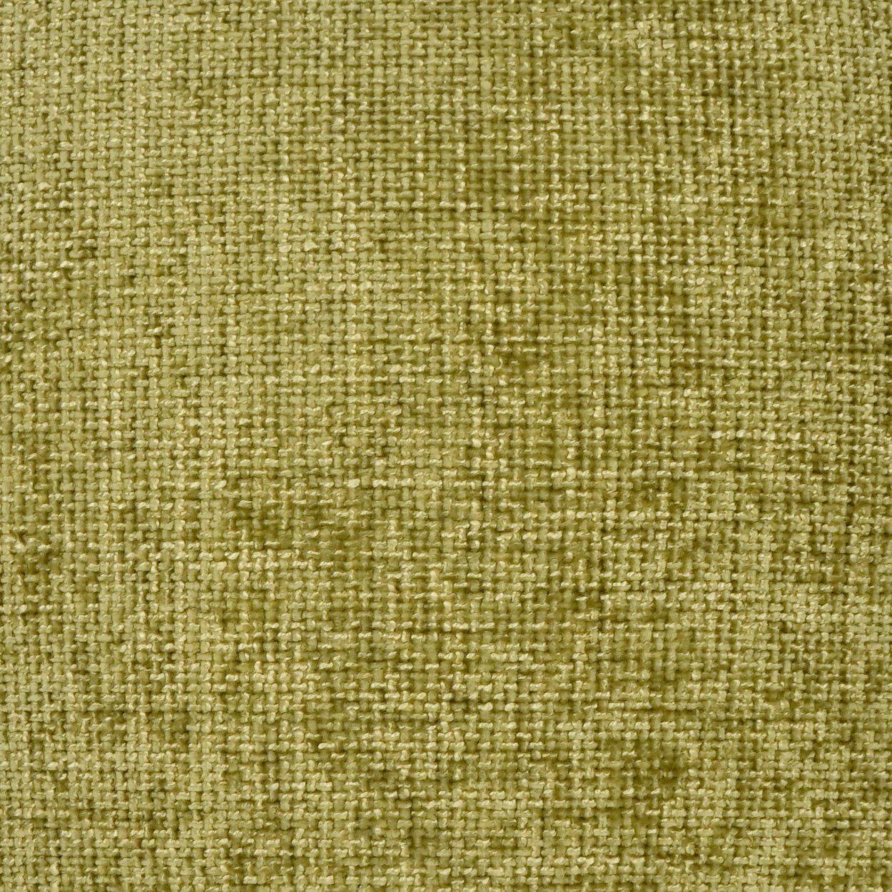 Olive green woven fabric with visible yarns; upholstery-style material for cushions or furniture.