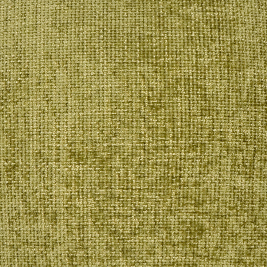 Olive green woven fabric with visible yarns; upholstery-style material for cushions or furniture.