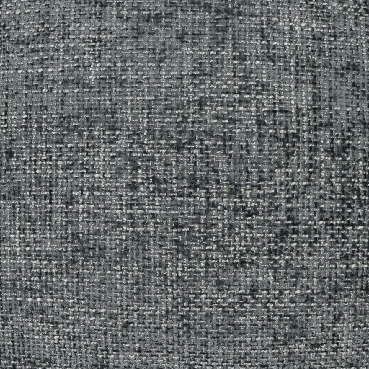 Gray heather woven fabric texture with interwoven light and dark fibers; cozy upholstery material.